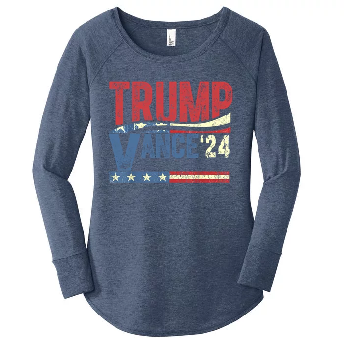 Trump Vance 2024 Donald Trump 24 Vance For President 2024 Gift Women's Perfect Tri Tunic Long Sleeve Shirt