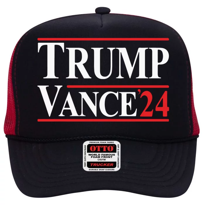 Trump Vance 24 High Crown Mesh Trucker Hat