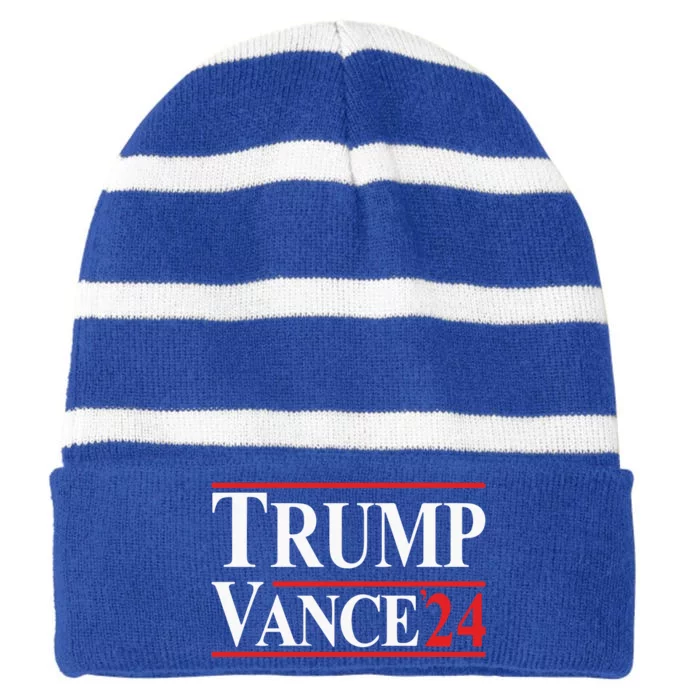 Trump Vance 24 Striped Beanie with Solid Band