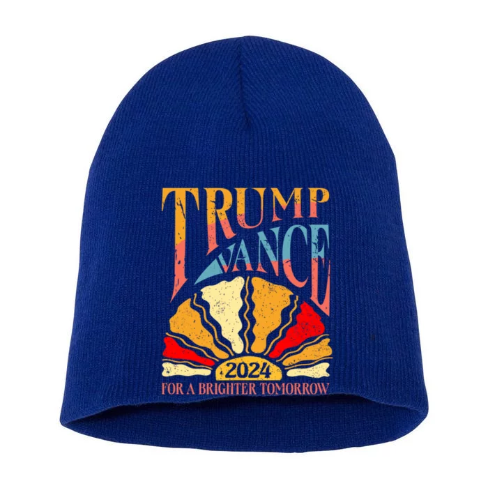 Trump Vance 2024 President Vote For A Brighter Tomorrow Short Acrylic Beanie