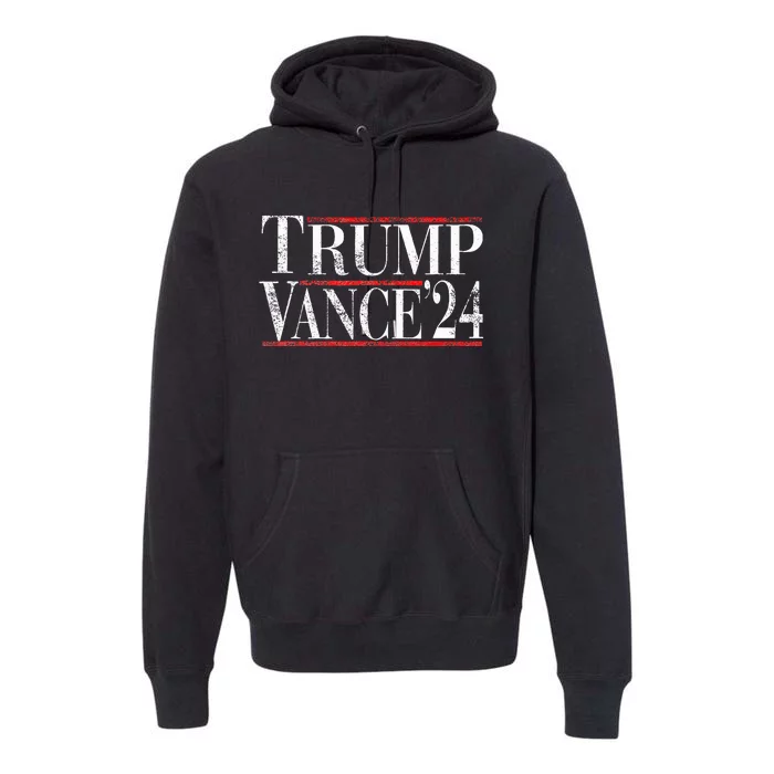 Trump Vance 24 Vintage Retro 2024 Premium Hoodie