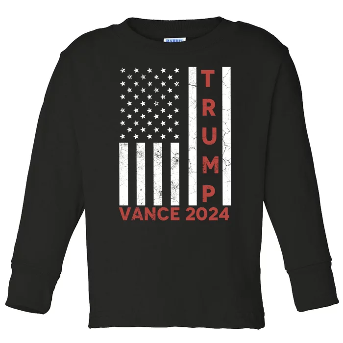 Trump Vance 2024 Toddler Long Sleeve Shirt