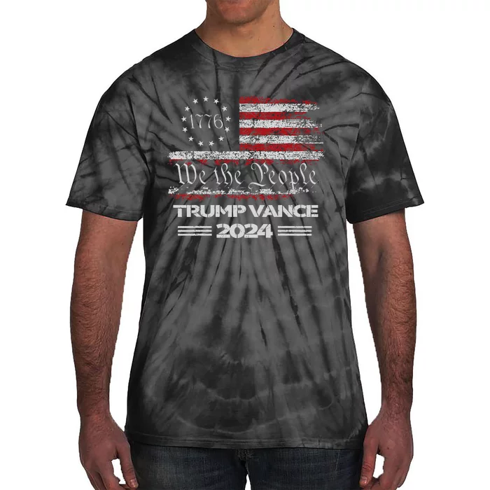 Trump Vance 2024 Us Flag We The People Republican President Tie-Dye T-Shirt