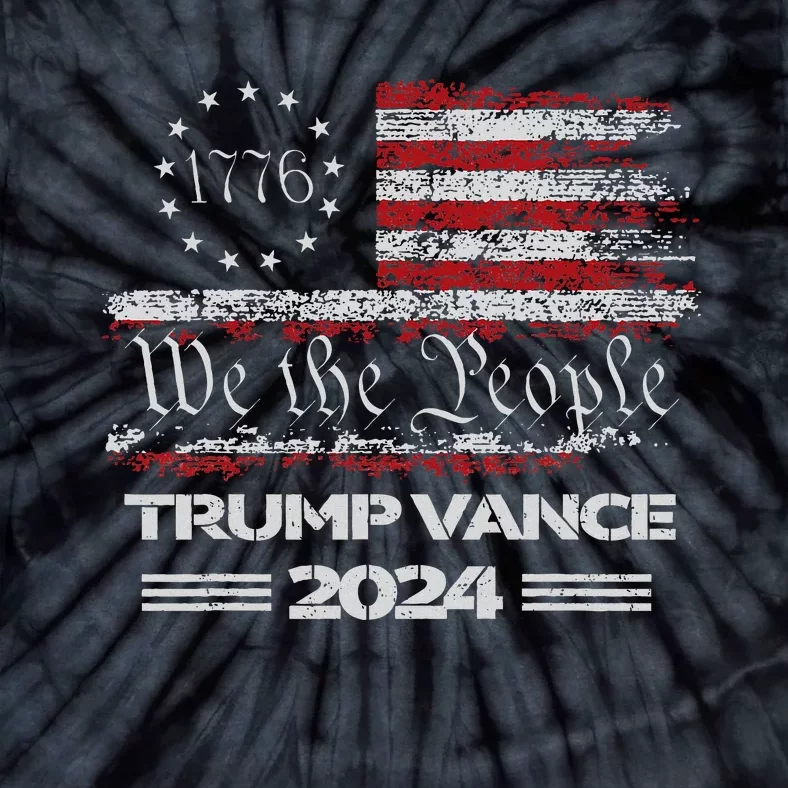 Trump Vance 2024 Us Flag We The People Republican President Tie-Dye T-Shirt