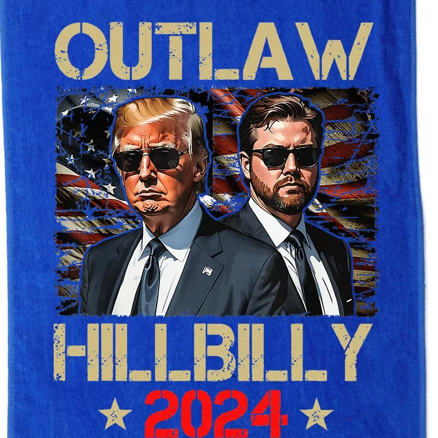 Trump Vance 2024 Donald Trump J.D. Vance Outlaw & Hill Platinum Collection Golf Towel