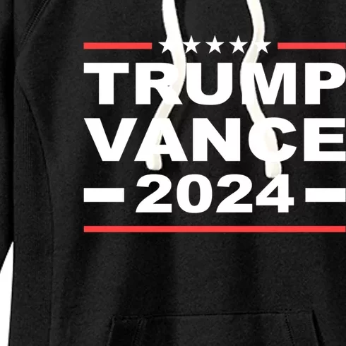 Trump Vance 2024 For President Vp Usa Election Patriotic Gift Women's Fleece Hoodie