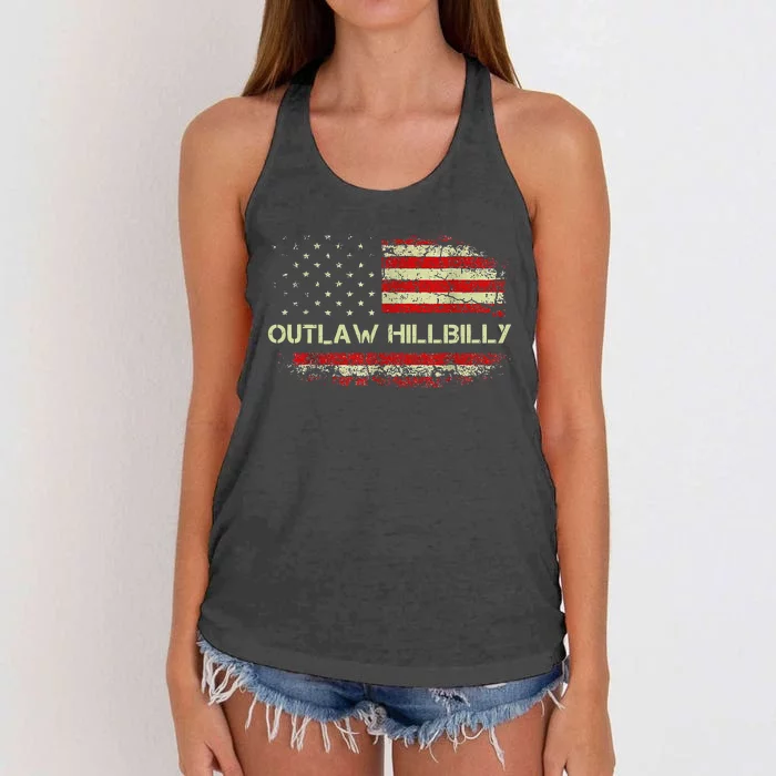 Trump Vance 2024 J.D. Vance Outlaw Hillbilly Women's Knotted Racerback Tank