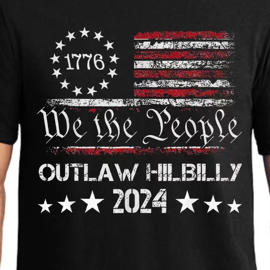 Trump Vance 2024 Donald Trump J.D. Vance Outlaw Hillbilly Pajama Set