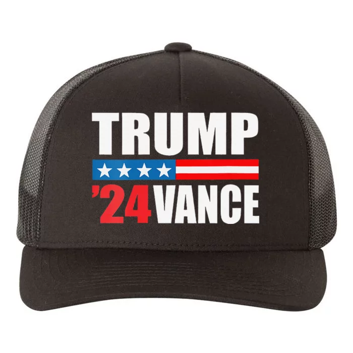 Trump Vance 2024 For President Vp Usa Election Patriotic Yupoong Adult 5-Panel Trucker Hat