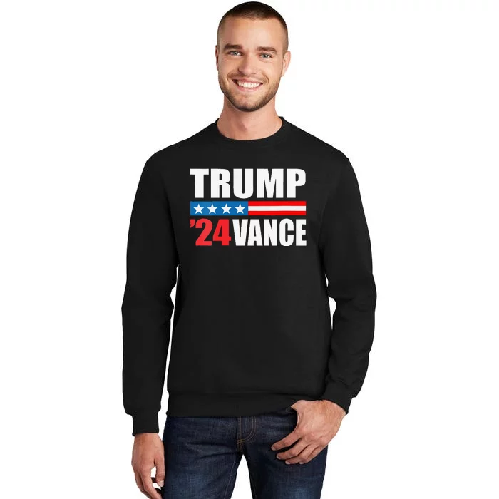 Trump Vance 2024 For President Vp Usa Election Patriotic Tall Sweatshirt