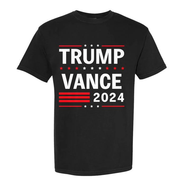 Trump Vance 2024 Vice President America Flag Usa Vote Garment-Dyed Heavyweight T-Shirt