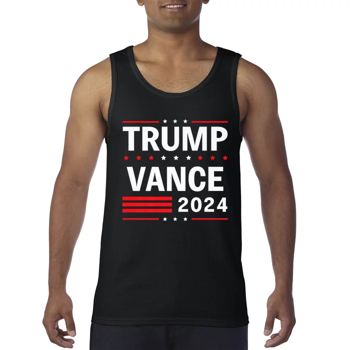 Trump Vance 2024 Vice President America Flag Usa Vote Tank Top