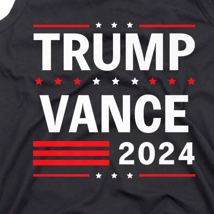 Trump Vance 2024 Vice President America Flag Usa Vote Tank Top