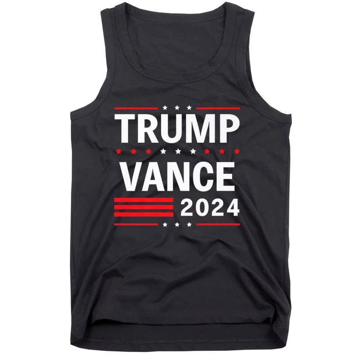 Trump Vance 2024 Vice President America Flag Usa Vote Tank Top