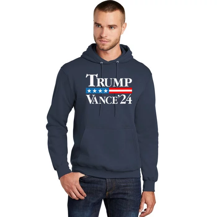 Trump Vance 2024 For President Vp Usa Election Patriotic Tall Hoodie