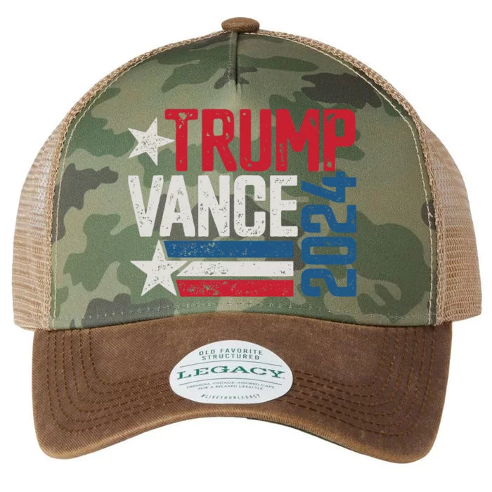 Trump Vance 2024 S Vintage Distressed Trump Vance 2024 Legacy Tie Dye Trucker Hat