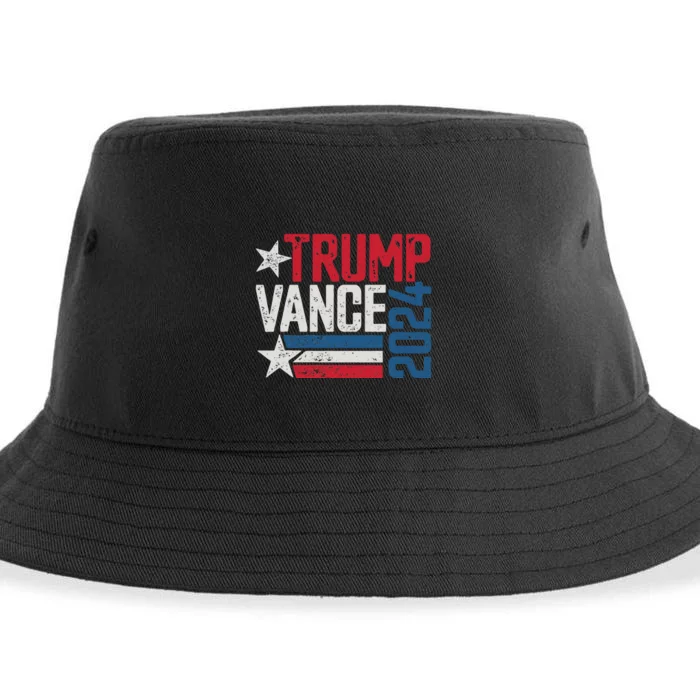 Trump Vance 2024 S Vintage Distressed Trump Vance 2024 Sustainable Bucket Hat