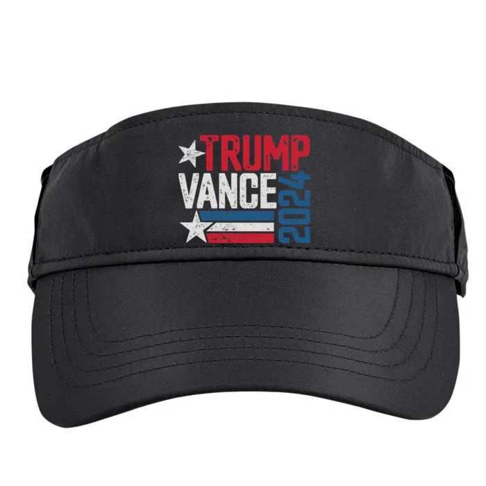 Trump Vance 2024 S Vintage Distressed Trump Vance 2024 Adult Drive Performance Visor