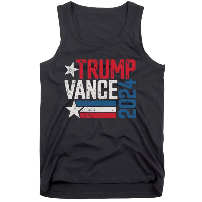 Trump Vance 2024 S Vintage Distressed Trump Vance 2024 Tank Top