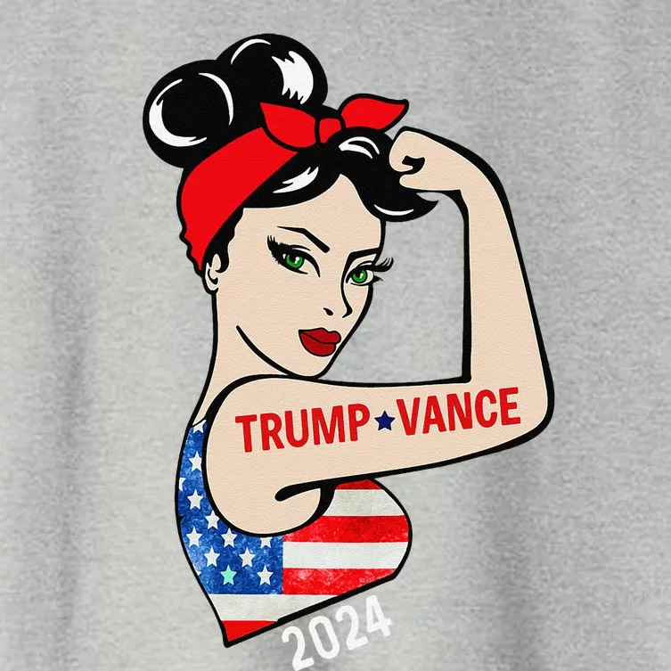 Trump Vance 2024 Vp Vice President America Election Women's Crop Top Tee