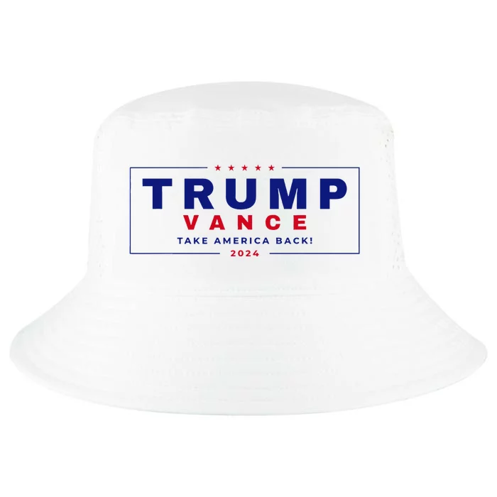 Trump Vance 2024 Donald Trump J.D. Vance Take America Back Cool Comfort Performance Bucket Hat