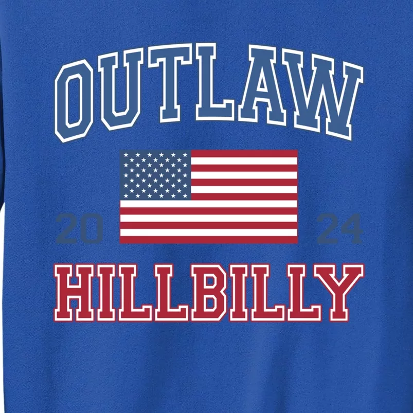 Trump Vance 2024 Donald Trump J D Vance Outlaw Hillbilly Funny Gift Tall Sweatshirt