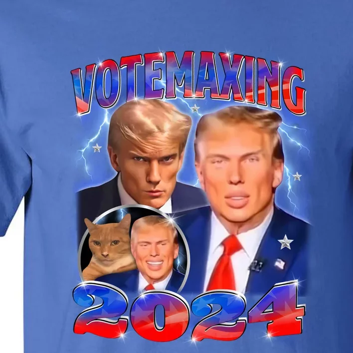 Trump Votemaxing 2024 Looksmaxxing Funny Mewing Meme Meaningful Gift Tall T-Shirt