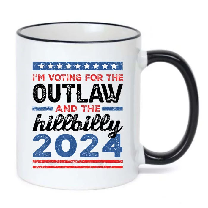 Trump Vance 2024 Donald J.D. Outlaw And The Hillbilly Black Color Changing Mug