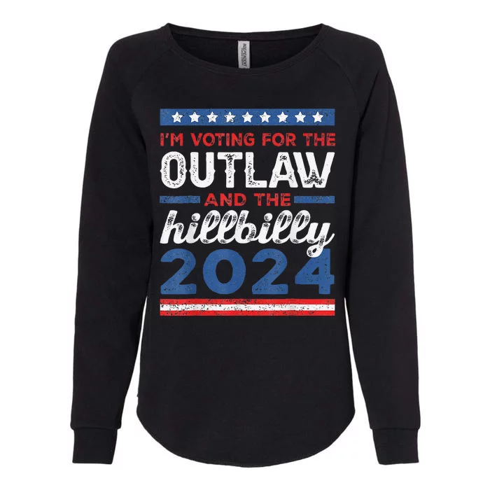 Trump Vance 2024 Donald J.D. Outlaw And The Hillbilly Womens California Wash Sweatshirt