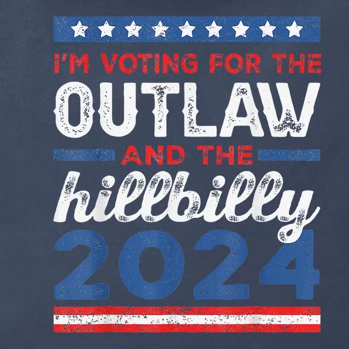 Trump Vance 2024 Donald J.D. Outlaw And The Hillbilly Zip Tote Bag