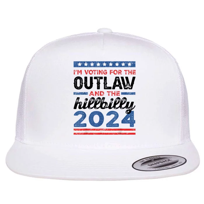 Trump Vance 2024 Donald J.D. Outlaw And The Hillbilly Flat Bill Trucker Hat