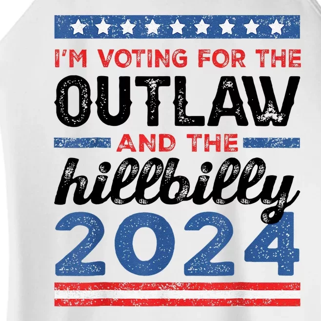 Trump Vance 2024 Donald J.D. Outlaw And The Hillbilly Women’s Perfect Tri Rocker Tank