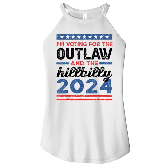 Trump Vance 2024 Donald J.D. Outlaw And The Hillbilly Women’s Perfect Tri Rocker Tank