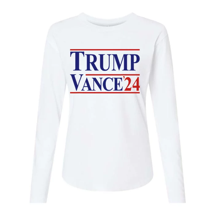 Trump Vance 24 Womens Cotton Relaxed Long Sleeve T-Shirt