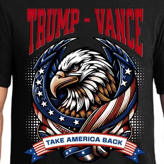 Trump Vance 2024 Donald Trump J D Vance Take America Back Gift Pajama Set