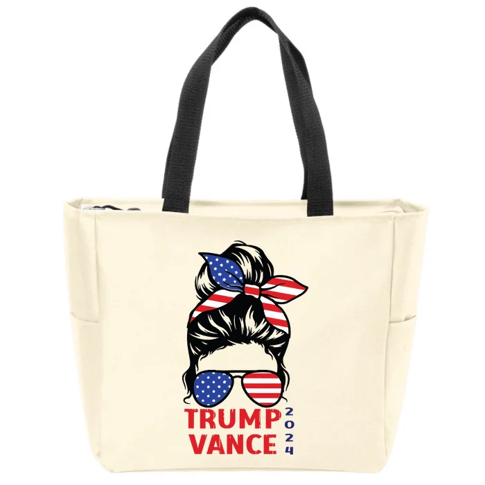 Trump Vance 2024 Vp Vice President 47 America Election Women Zip Tote Bag