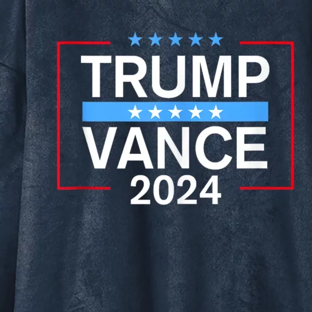 Trump Vance 2024 Trump Style Hooded Wearable Blanket