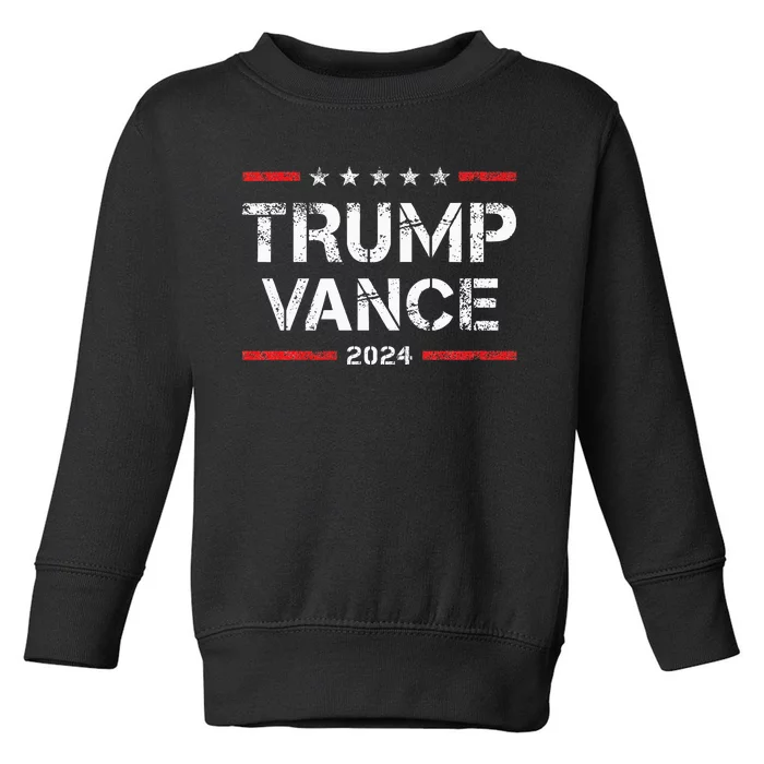 Trump Vance 2024 Vintage Toddler Sweatshirt