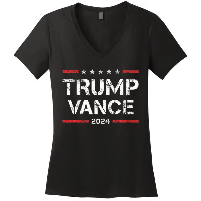 Trump Vance 2024 Vintage Women's V-Neck T-Shirt