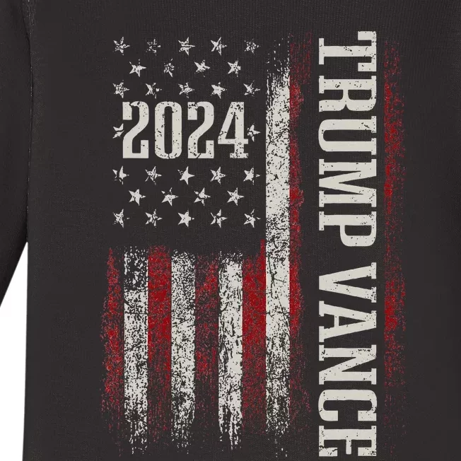 Trump Vance 2024 Baby Long Sleeve Bodysuit