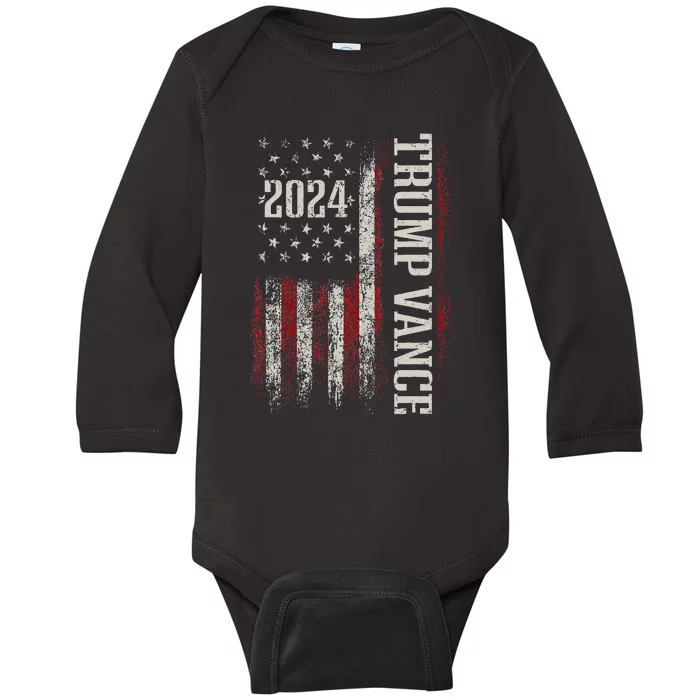 Trump Vance 2024 Baby Long Sleeve Bodysuit