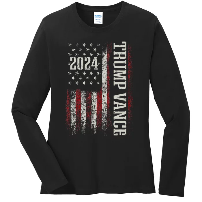 Trump Vance 2024 Ladies Long Sleeve Shirt