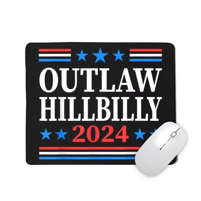 Trump Vance 2024 Outlaw Hillbilly Us Flag Vintage Mousepad