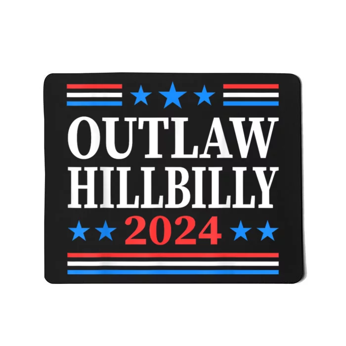 Trump Vance 2024 Outlaw Hillbilly Us Flag Vintage Mousepad