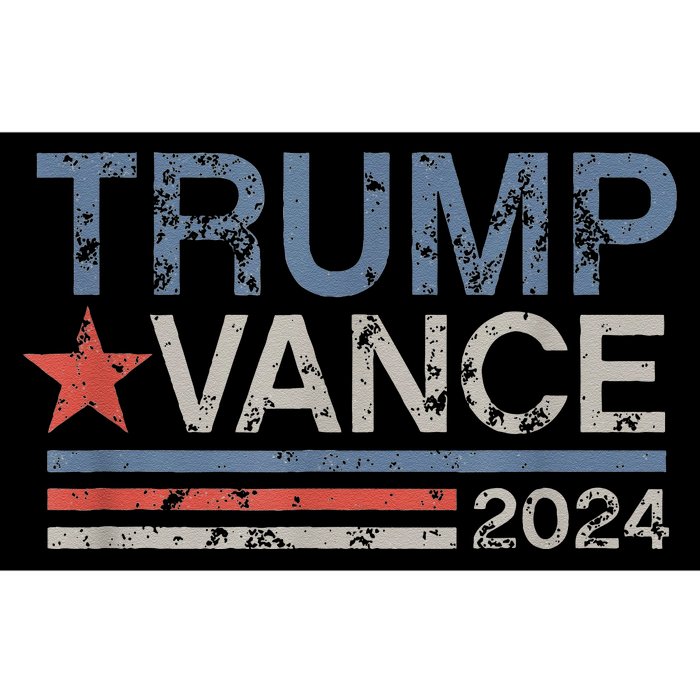 Trump Vance 2024 Retro Stripe Trump Jd Vance Gift Bumper Sticker