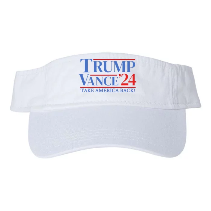 Trump Vance 24 Take America Back Valucap Bio-Washed Visor