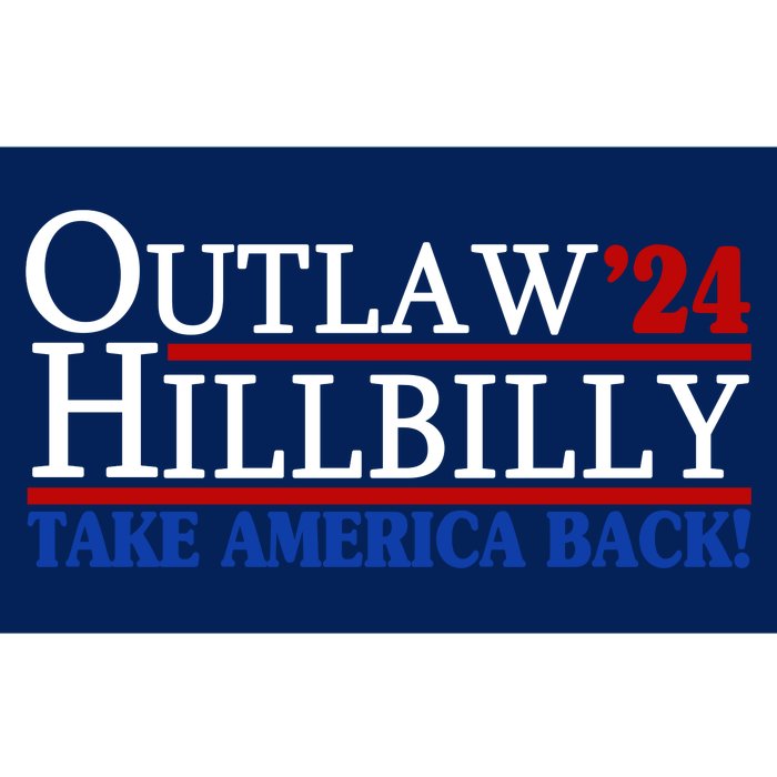 Trump Vance 2024 Outlaw Hillbilly Take America Back Bumper Sticker