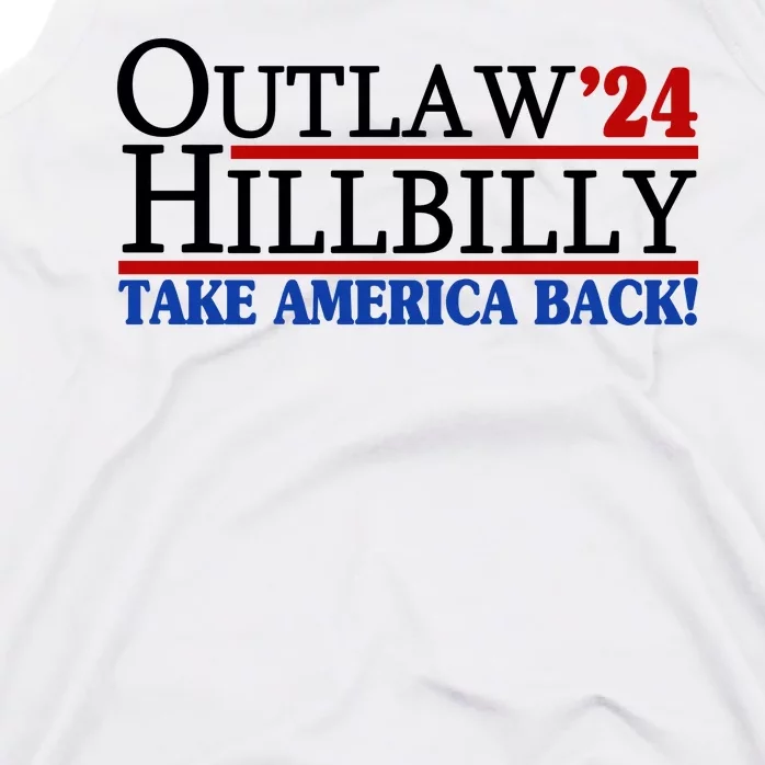 Trump Vance 2024 Outlaw Hillbilly Take America Back Tank Top