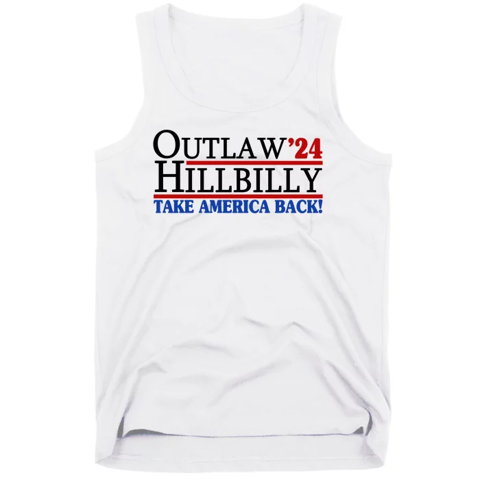 Trump Vance 2024 Outlaw Hillbilly Take America Back Tank Top