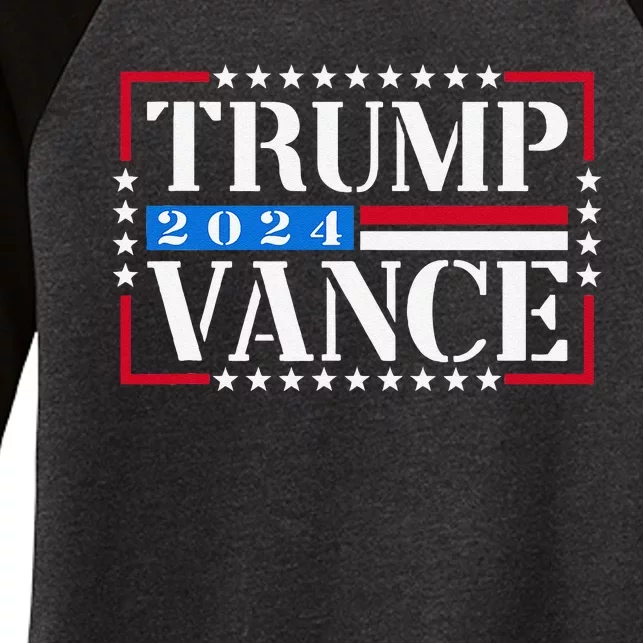 Trump Vance 2024 Vote Trump 2024 Election Gift Women's Tri-Blend 3/4-Sleeve Raglan Shirt